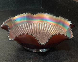 363 carnivalglassbowlwithrufflededge