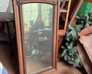 474 vintagewoodenrectangularwallmirrorw