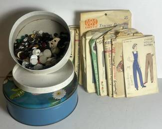 414 vintagesewingpatternsbuttonsandneed