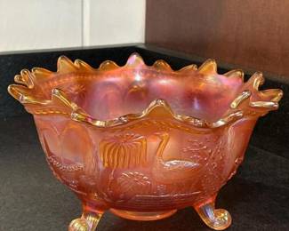360 marigoldcarnivalglassfootedbowl