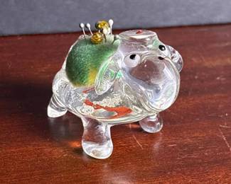 032 vintageglasspuppypincushion