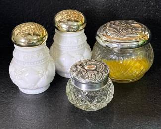 118 avondecorativeglasspowderjarsandsa