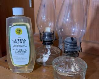 230 glassoillampswithultrapurecandlel
