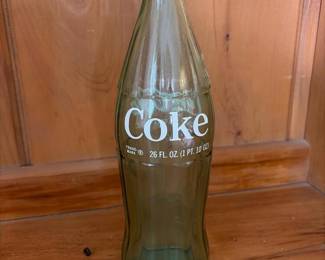 227 coke26flozgreenglassbottle