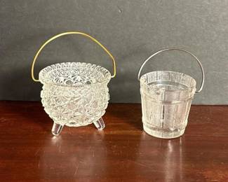 081 pairofpressedglasssugarbowlswithm