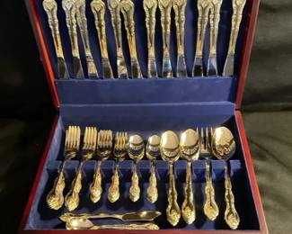 International China Goldtoned Flatware