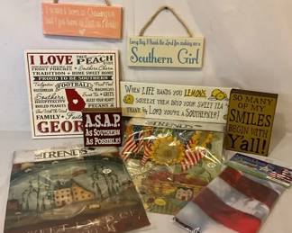 Georgia Patriotic Flags Decor