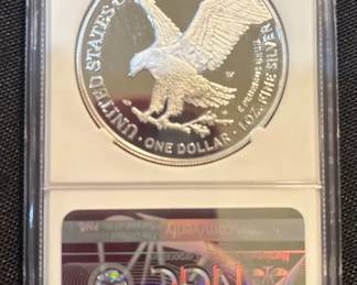 2021W American Silver Eagle Type 2 Proof NGC PF70 Ultra Cameo 1 oz .999 Silver  Michael Gaudioso S