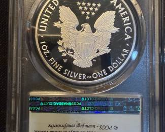 2018W American Silver Eagle Proof PCGS PR70DCAM First Strike  West Point .999 Silver