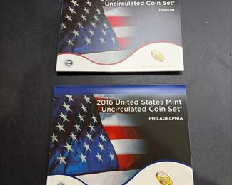 2016 United States Mint Uncirculated Coin Set  Philadelphia  Denver  Complete Original Government
