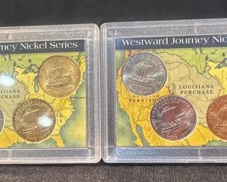 2 Whitman 2004 Westward Journey Nickel Series Lewis  Clark PD Coin Sets