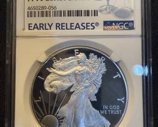 2018W Proof American Silver Eagle NGC PF70 Ultra Cameo Early Releases  West Point  1 oz .999 Silv