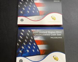 2017 United States Mint Uncirculated Coin Set  Complete Philadelphia  Denver Set with Original Gov