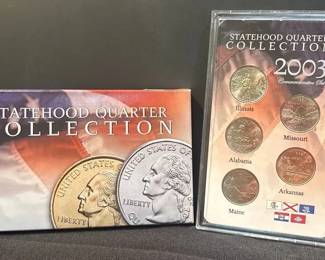 2003 Statehood Quarter Collection Commemorative Set w Original Box  Display Case