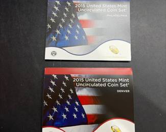 2015 United States Mint Uncirculated Coin Set  Philadelphia  Denver  Complete Original Government
