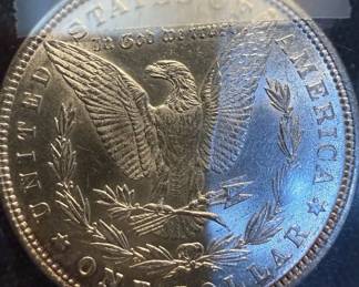 1879 Morgan Silver Dollar  Philadelphia Mint  Brilliant Uncirculated  90 Silver