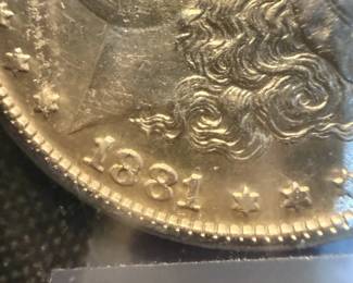 1881 Morgan Silver Dollar  Philadelphia Mint  90 Silver