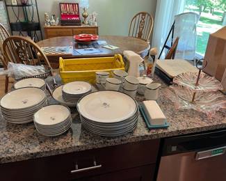 1set for 12 Rose Dishes 