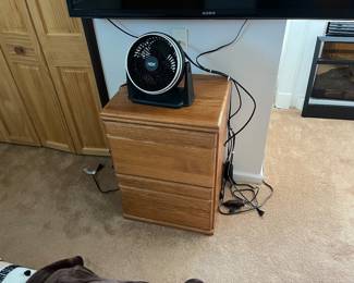 Wood File Cabinet 