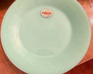 Vtg Jadeite plates