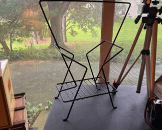 Vintage mid-century magazine rack