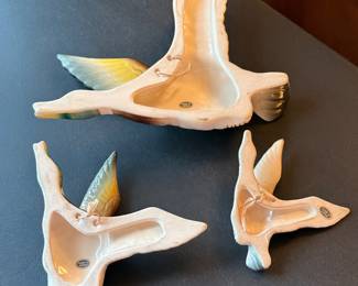1960s Japanese ceramic hanging mallards