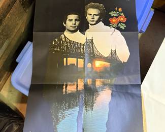Vintage Simon & Garfunkel "Bridge Over Troubled Water" album poster