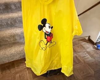 Vtg Mickey Mouse rain poncho