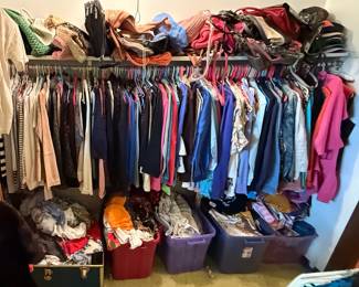 Vintage and new clothing 