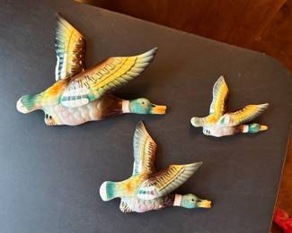1960s Japanese ceramic hanging mallards