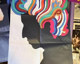 Vintage Bob Dylan Greatest Hits poster by Milton Glaser