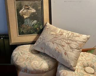 Elegant matching foot stools