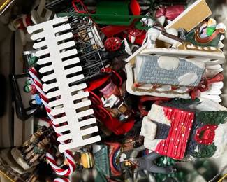 Christmas Village In A Tin