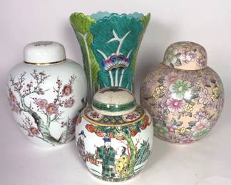 Collection Of Vintage Ginger Jars