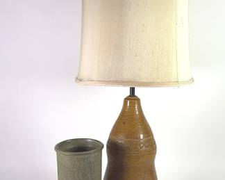Mid Century Modern Lamp and Vase