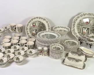 Vintage Johnson Brothers Christmas Dinner Wear Set