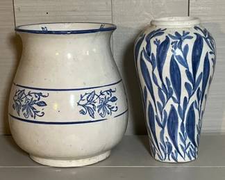 Earthenware Pottery Pair