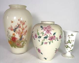 Vintage Floral Vases Anchor Hocking, Lenox, Wedgwood