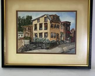 Original Watercolor Signed By S. Rauchman