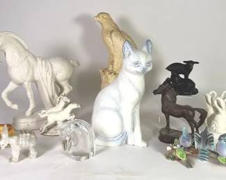 Goebel Cat and Other Animal Sculptures