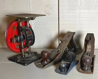 Antique Delta Scroll Saw Base Plus Vintage Hand Planers