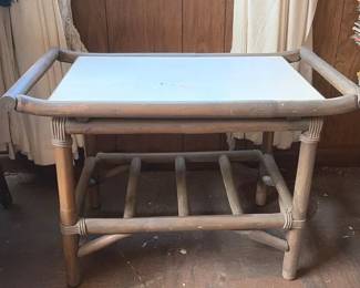 Vintage Bamboo Style Side Table