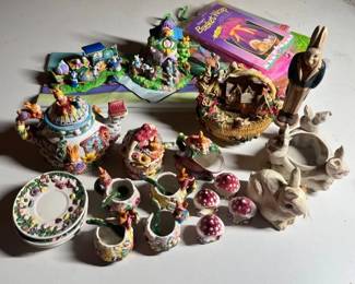 Bunny Teapot And Other Collectibles