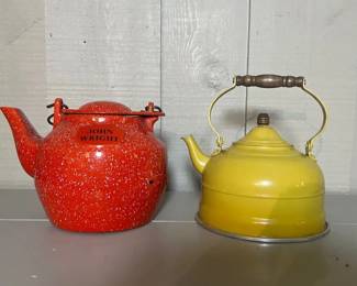 John Wright Teapot Vintage Aluminum Teapot