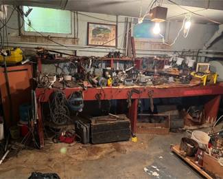 Workbench Collection Of Assorted Tools