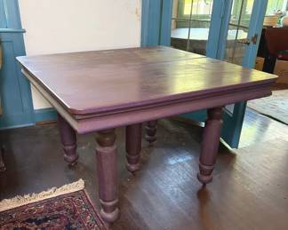 Large Square Wooden Table