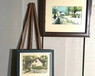 William McK. Spierersigned Watercolor, with Original Painting Signed by Eleanor Hopkins