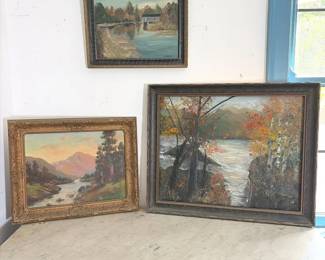 Collection Of Scenic Oil Paintings