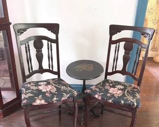 Vintage TiltTop Table And Chairs