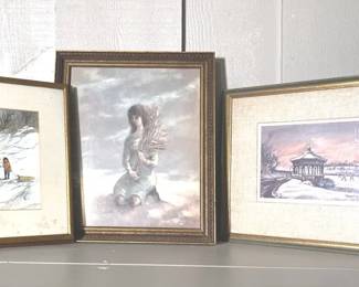 Robert Fabe Signed Original Watercolor, Signed Print Of By
